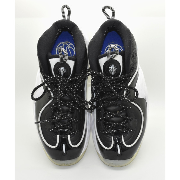 B5 Auth NIKE AIR Penny 2 Black/White Multicolor Patent Shoes DV0817-001 Size 5.5 main image 6